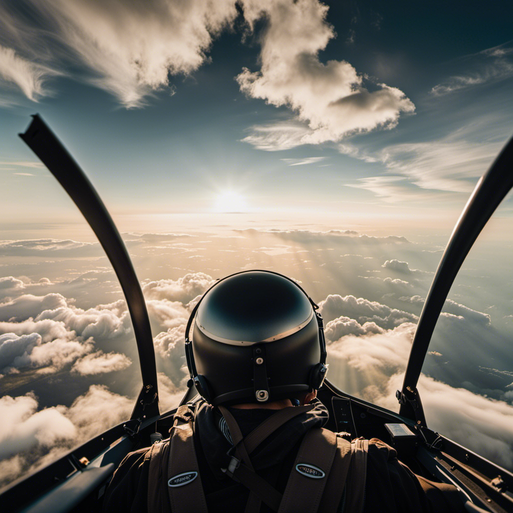 the exhilaration of soaring through the sky as a glider pilot