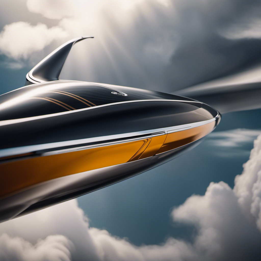 An image showcasing the sleek and elegant design of the As34 Glider, capturing its aerodynamic curves, glossy finish, and modern color palette