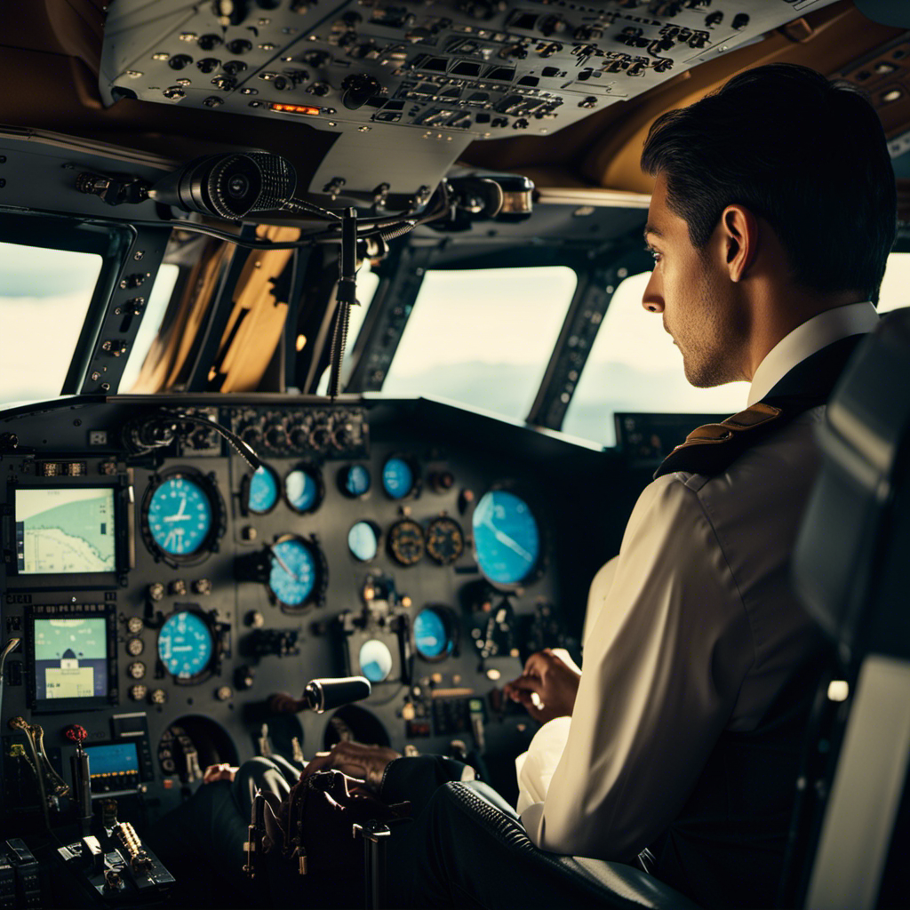 An image showcasing a non-pilot sitting in the cockpit of an airplane, with a curious expression on their face, while the pilot guides them through the instrument panel, emphasizing the possibility of non-pilots experiencing this unique opportunity