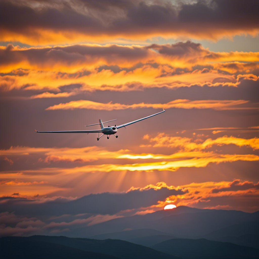 An image capturing the exhilarating freedom of gliding through the sky