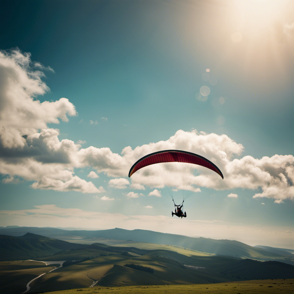 the exhilarating rush of soaring through the skies on a small hang glider