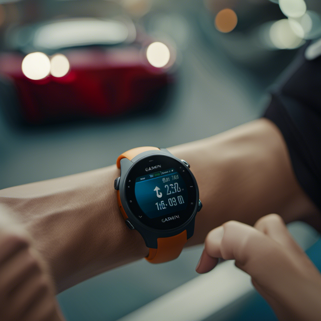 An image capturing the sleek design of the Garmin Smart Glide, showcasing its advanced touchscreen interface, precise navigation capabilities, and innovative features like heart rate monitoring and sleep tracking