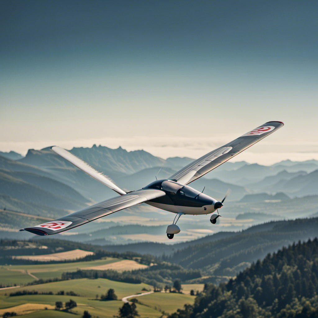 An image capturing the exhilaration of a glider's first flight
