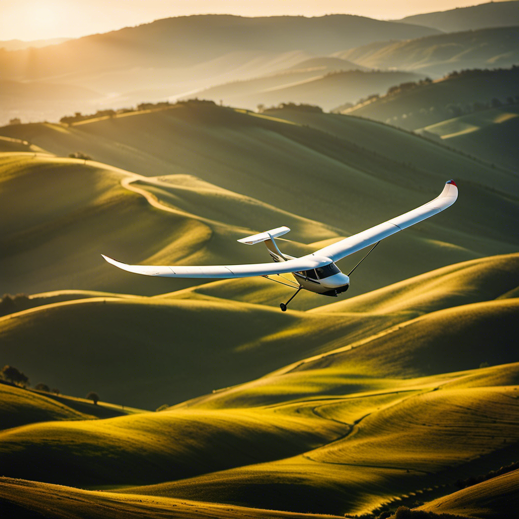 the serenity of gliding through the sky