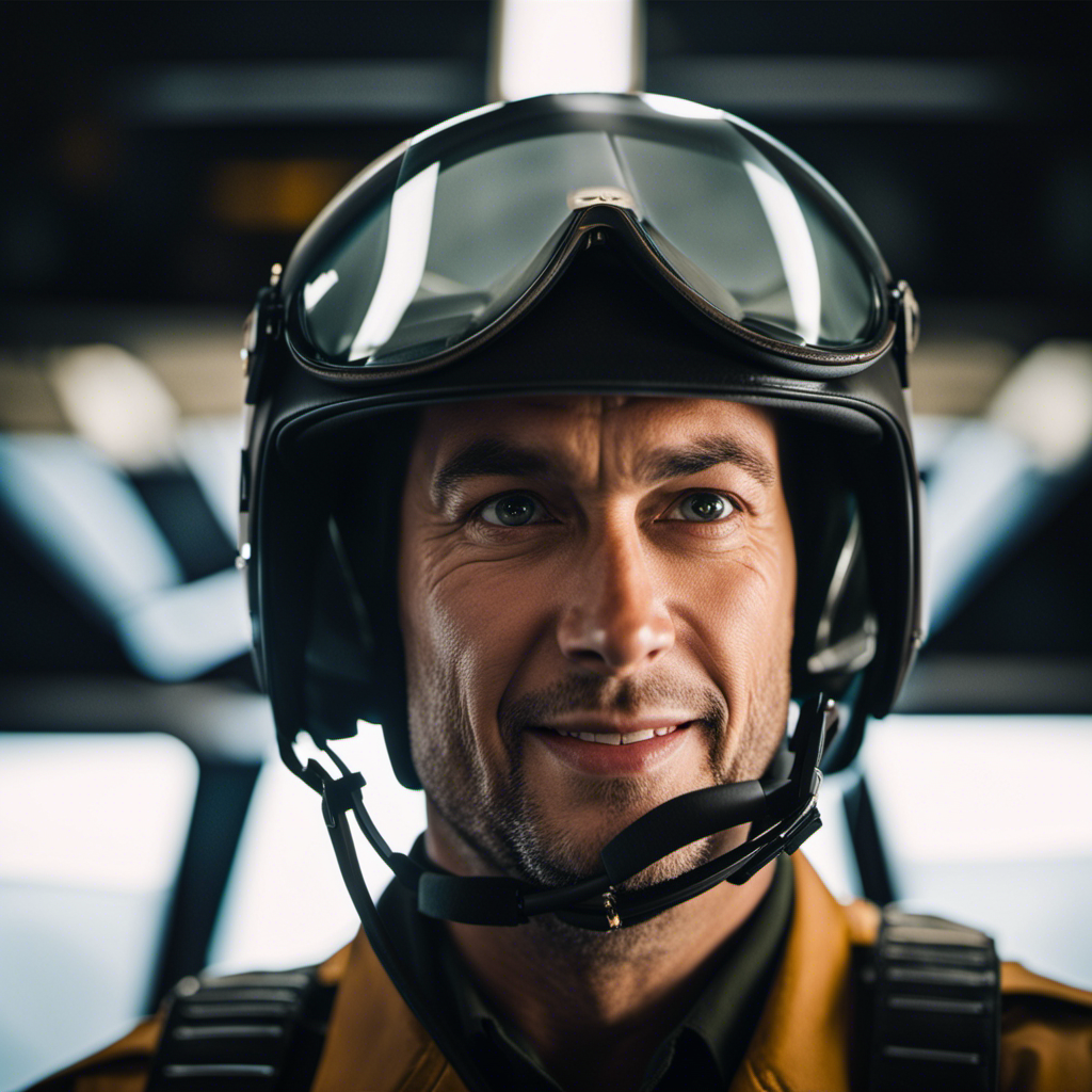 An image that captures the contrasting emotions of a pilot's face, split in two halves, with one side showing a beaming smile and the other showing a subtle frown, symbolizing the conflicting feelings about clapping in the cockpit