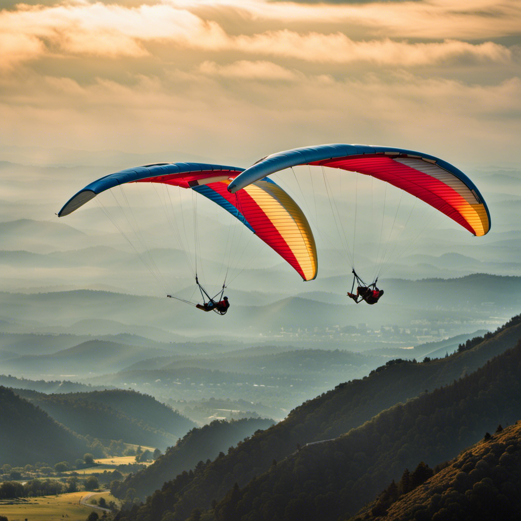 An image featuring a dazzling assortment of hang gliders, each varying in shape, size, and color