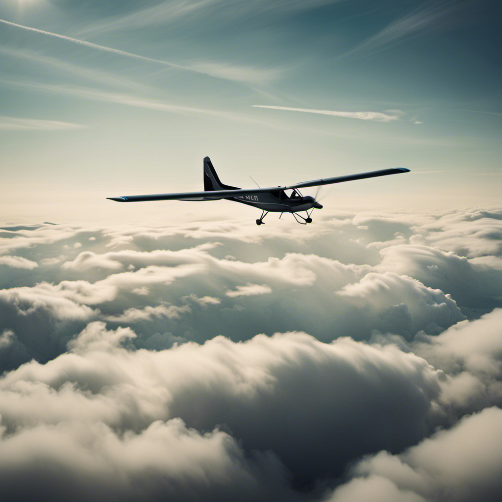 An image capturing the thrill and vulnerability of soaring in the sky