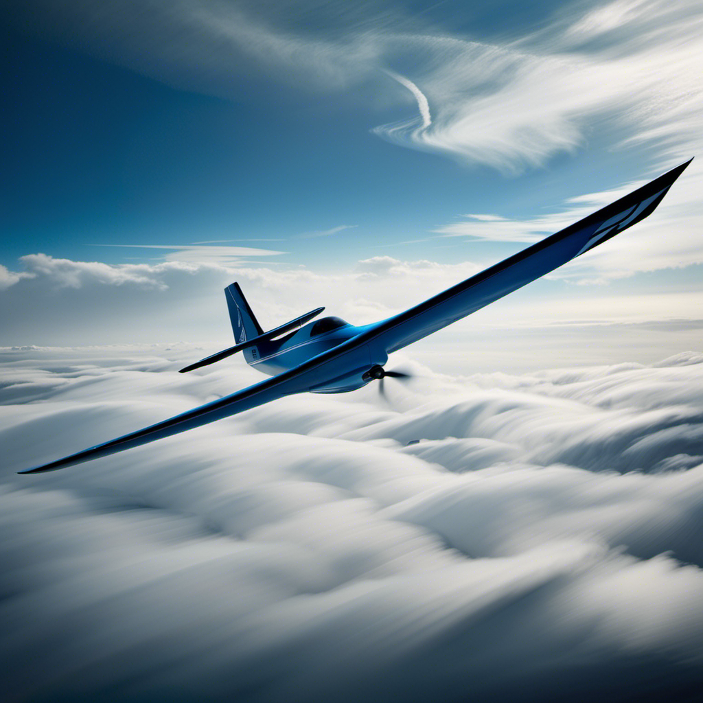 An image that captures the essence of glider performance in varying weather conditions