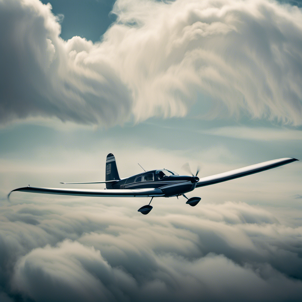 An image that captures the contrasting elements of a sailplane's worth - the thrill of soaring through the clouds, set against the financial considerations of ownership