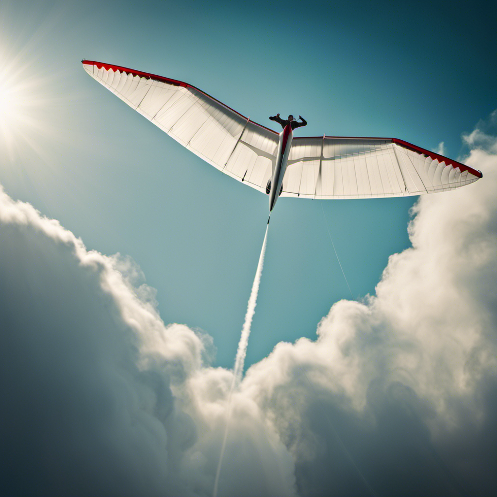 An image capturing the exhilarating moment of a glider ascending into the sky, propelled by the powerful bungee launch technique