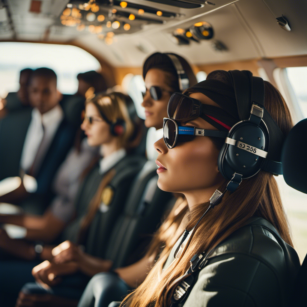 An image showcasing a diverse group of aspiring pilots, ranging from teenagers to older adults, gathered around an airplane, symbolizing the age range for obtaining a Private Pilot License