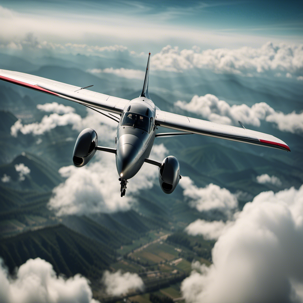 An image depicting a glider pilot skillfully maneuvering through soaring thermals, with intense focus on the pilot's hands delicately adjusting controls, contrasting an airplane pilot confidently navigating turbulent skies with a firm grip on the yoke