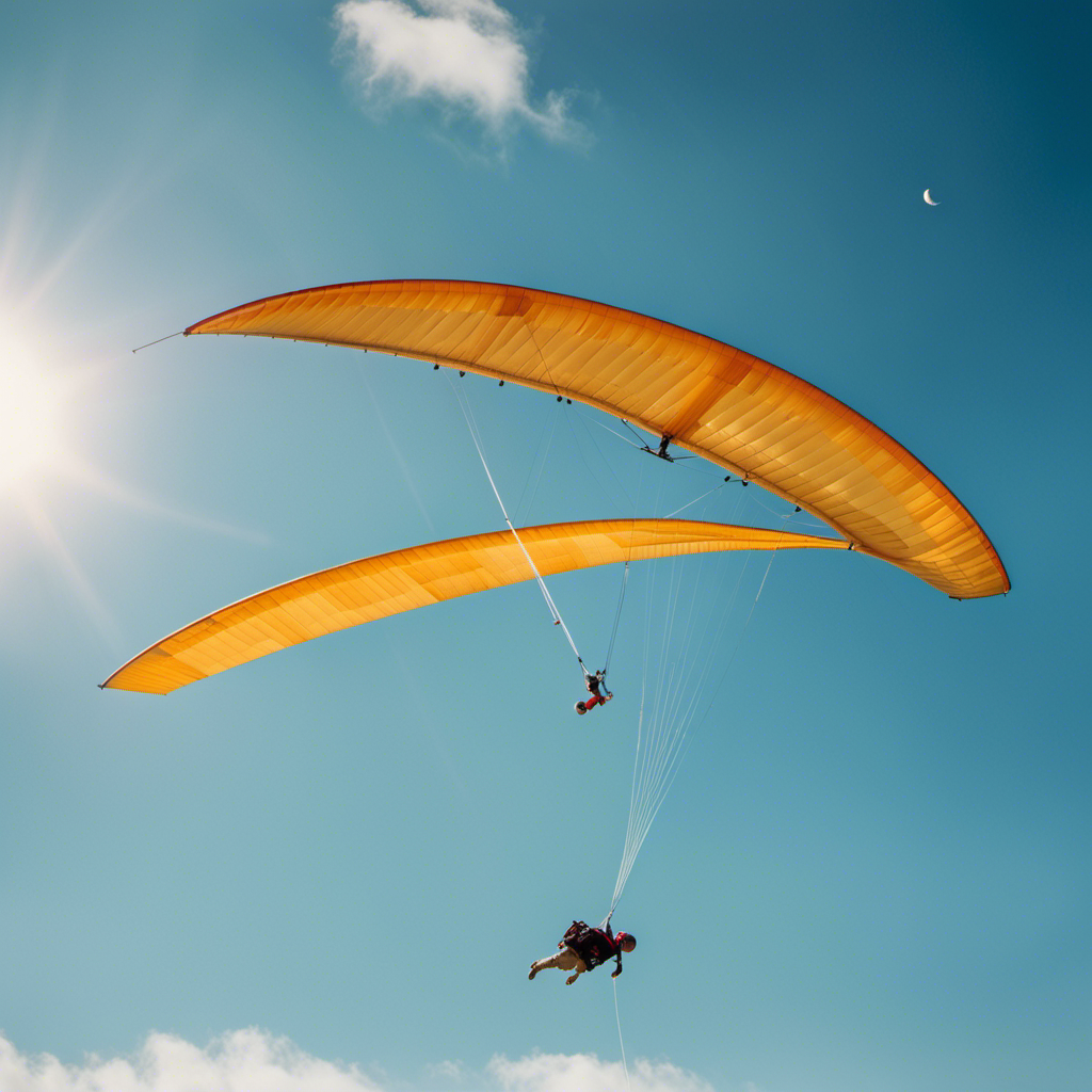 An image showcasing a glider being launched using a bungee cord, with a clear blue sky as the backdrop