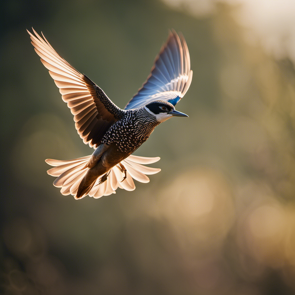 An image capturing a majestic bird in mid-flight, its outstretched wings gliding effortlessly through the air