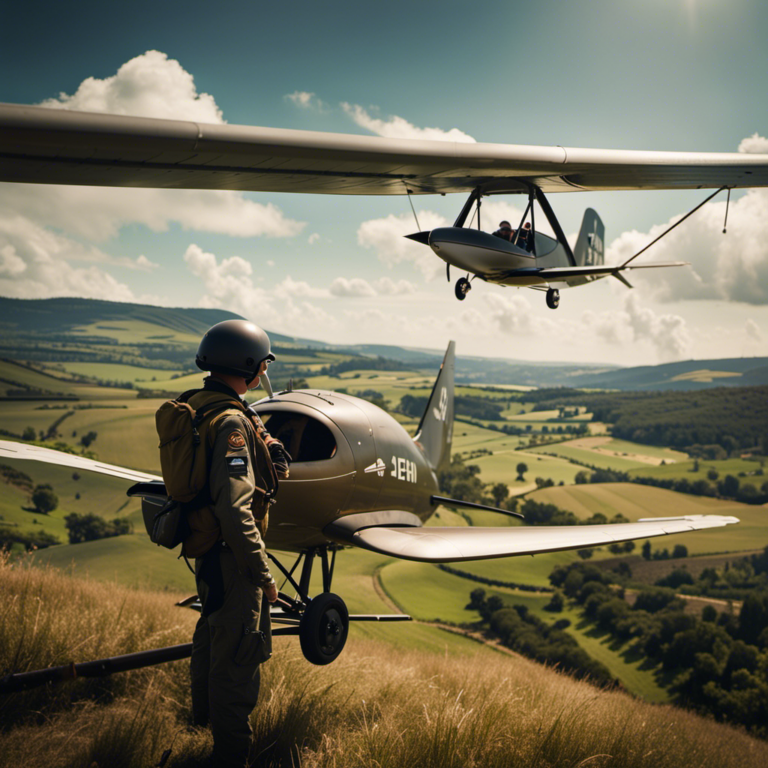 What is the wing area of a hang glider soaring skyways