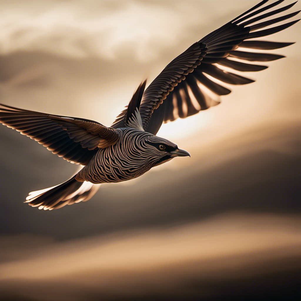 An image showing a soaring bird gracefully gliding through the air, with intricate lines illustrating the air currents flowing over its outstretched wings, highlighting the principles of lift and aerodynamics in bird flight