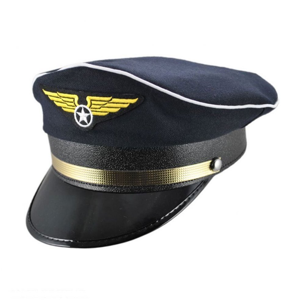 Jacobson Hat Company Men's Adult Pilot Cap Adult Adjustable Navy