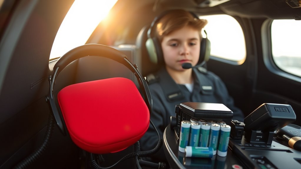 carry spare headset batteries