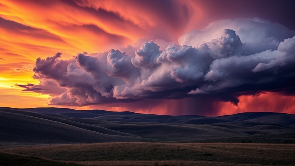 cold outflow creates gust front