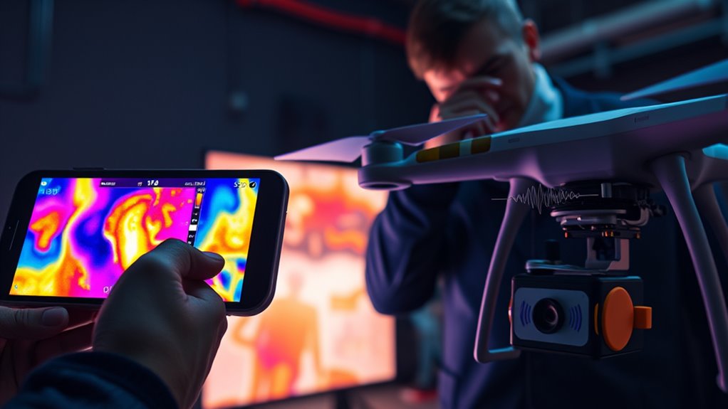 combining audio and thermal