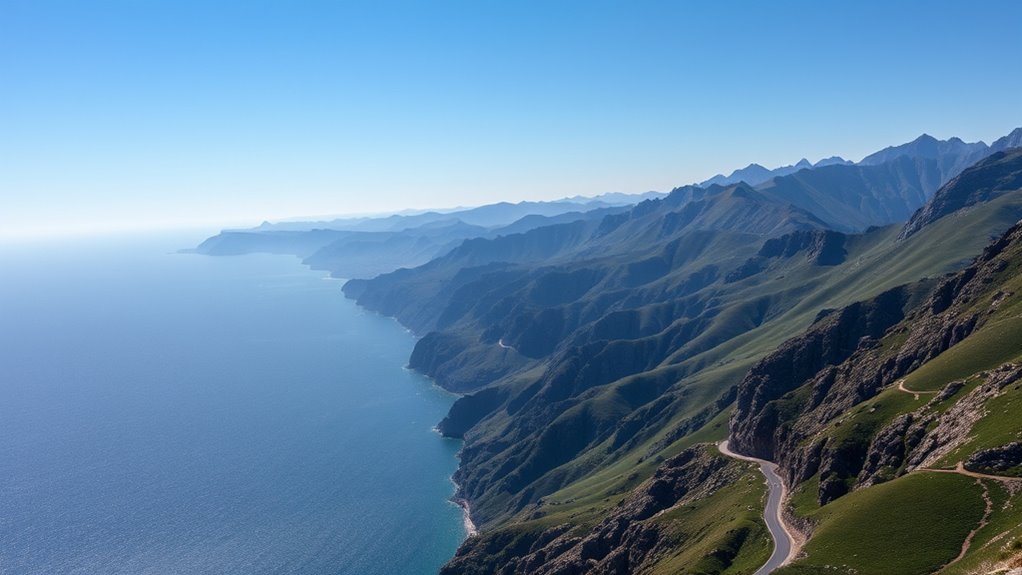 convergence lines over ranges