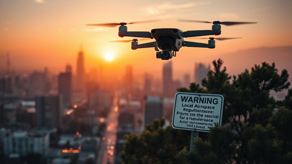 follow local drone regulations