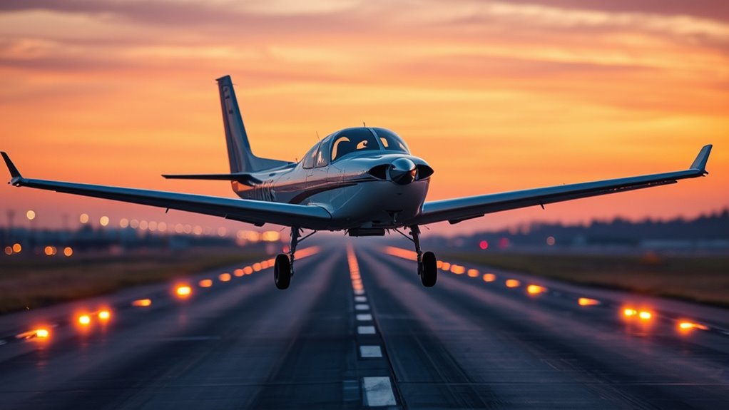 gradually align for landing