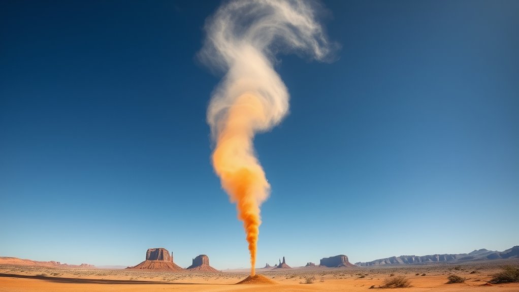 hot air creates swirling vortices