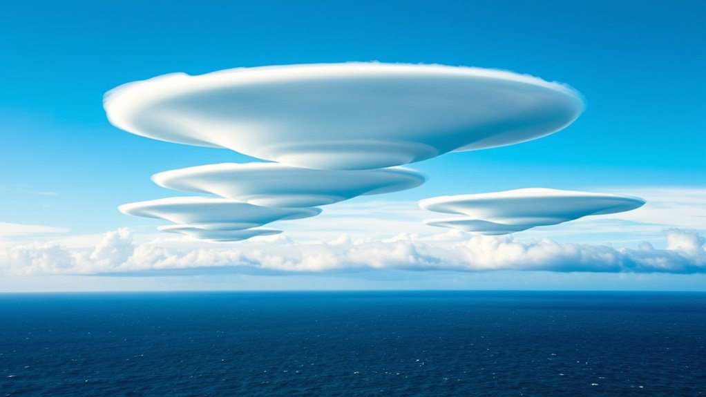 lens shaped high altitude clouds