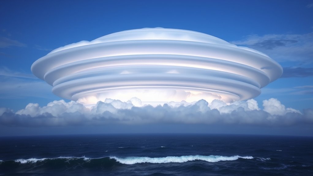 lenticular clouds indicate waves