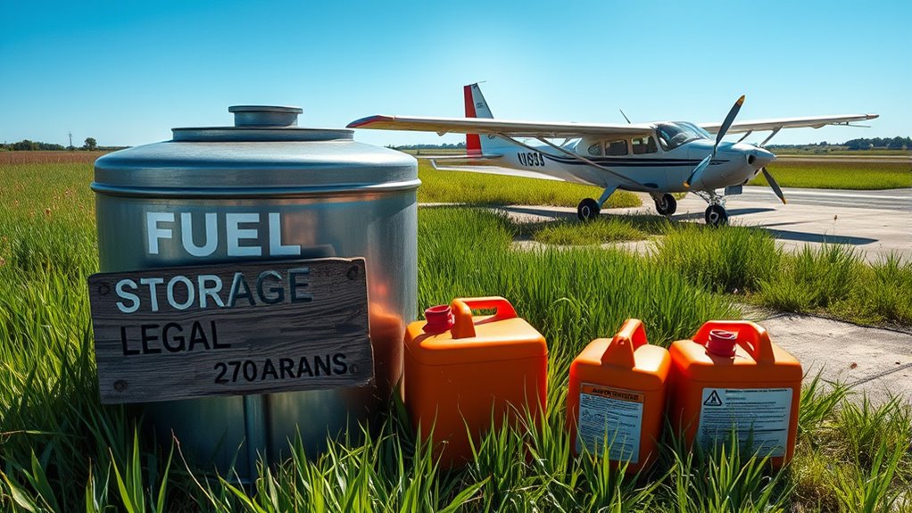 motorglider fuel storage regulations