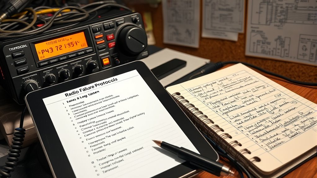 radio failure documentation procedures