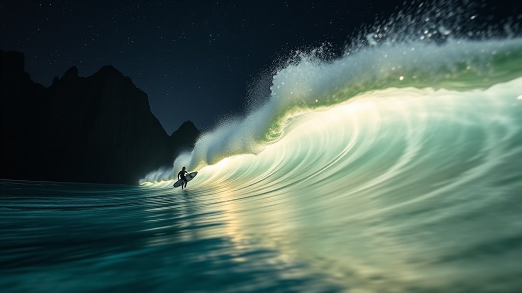 ridge lift enhances bioluminescence