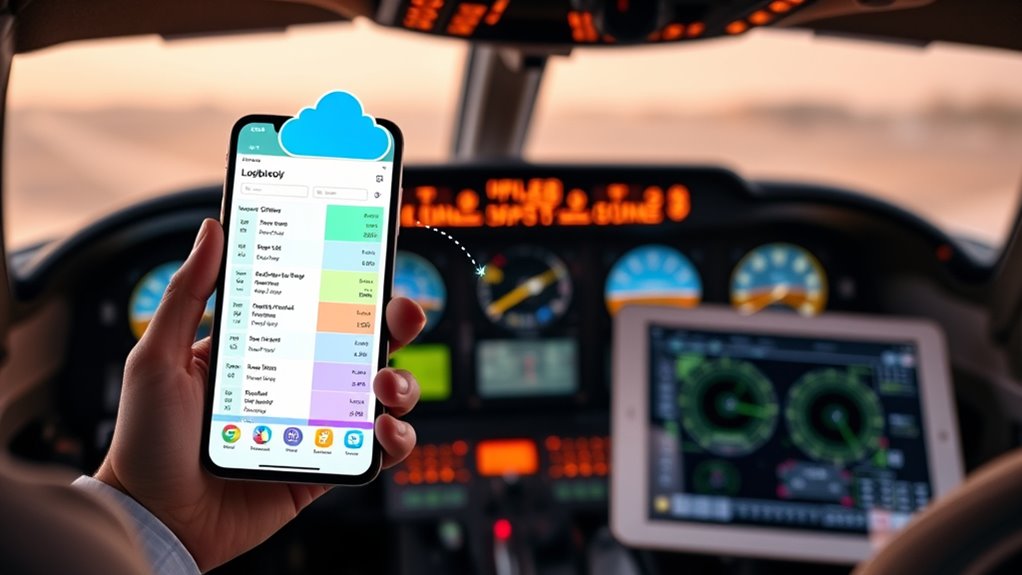 seamless pilot logbook syncing