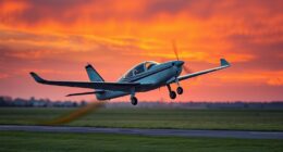 short field side slip landing