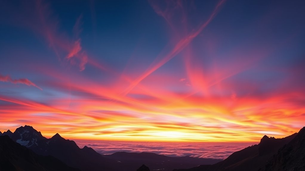 sunset sunrise aurora spectacle