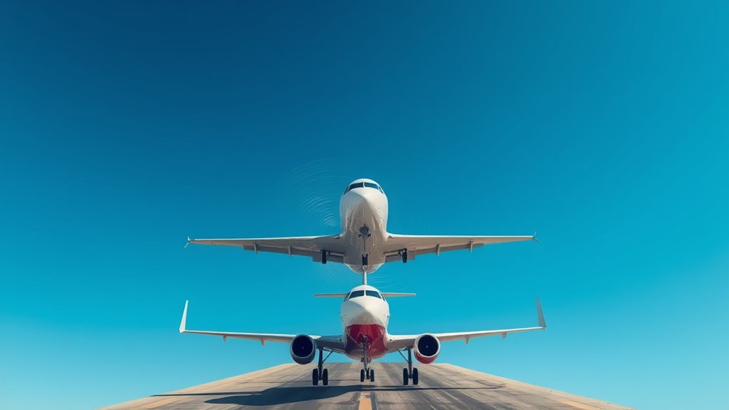 timing spacing wake turbulence