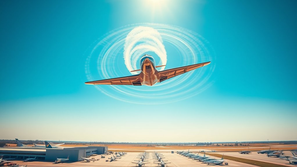 tow planes vortices wind