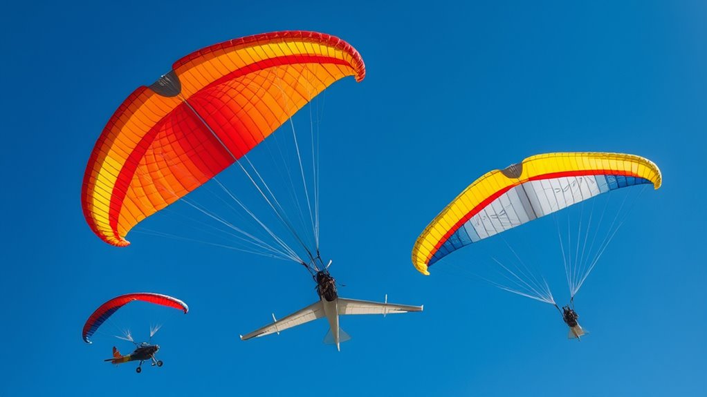 types of glider parachutes