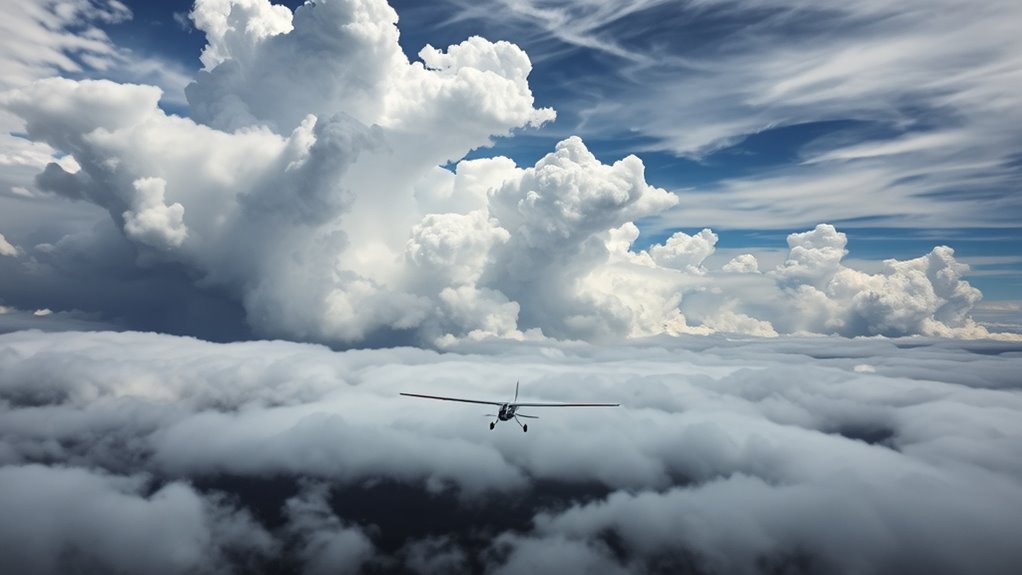 unpredictable fog and clouds