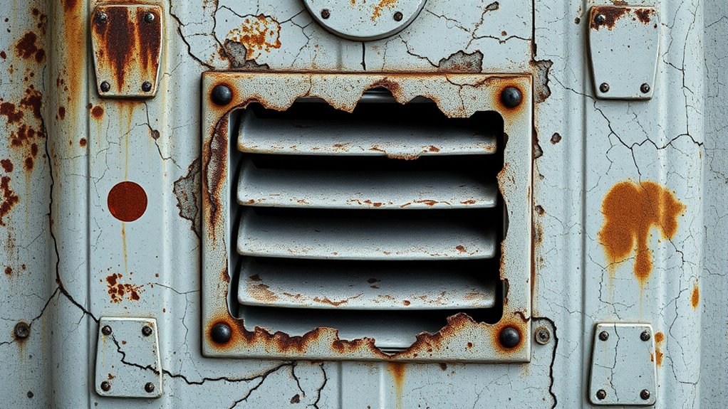 visual cues indicate thermal weakening