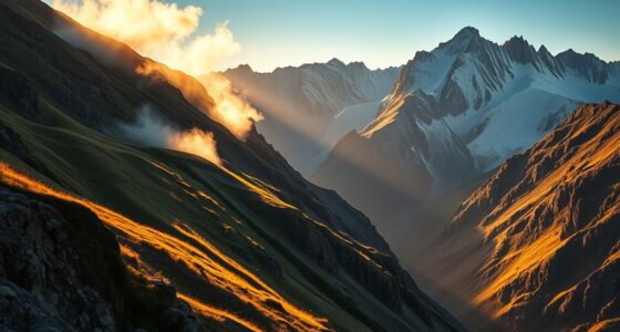 warm and cold mountain winds