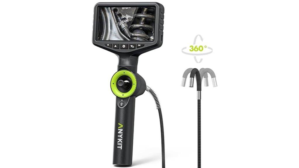 360 degree articulating borescope