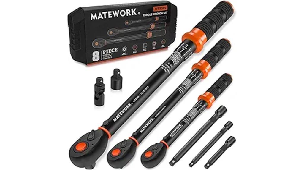 8 piece torque wrench set