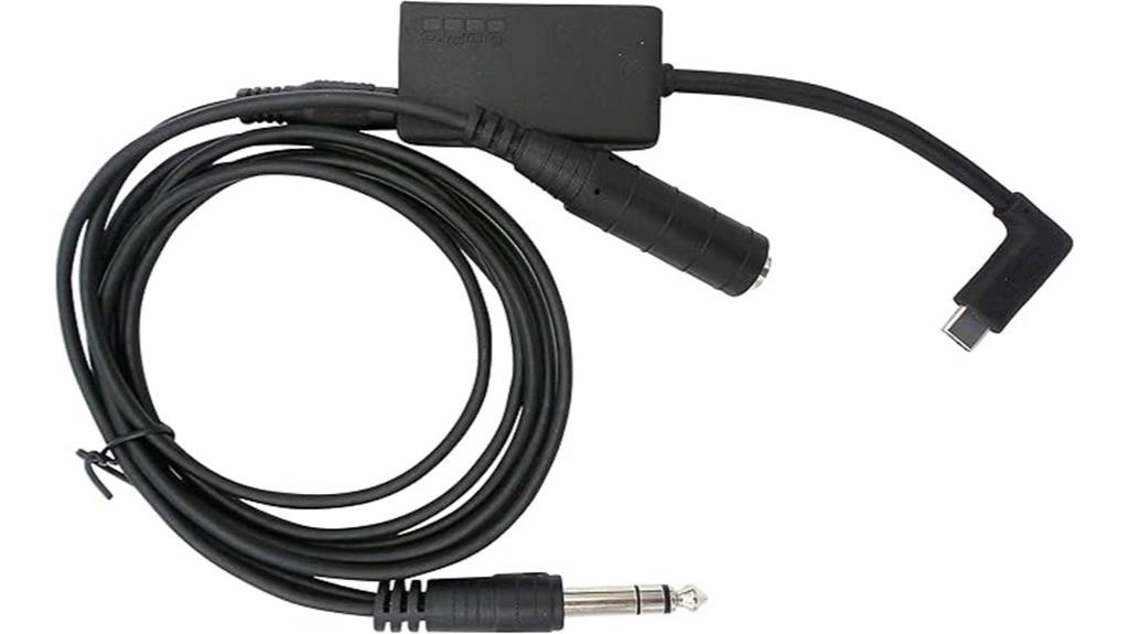 airplane cockpit audio cable