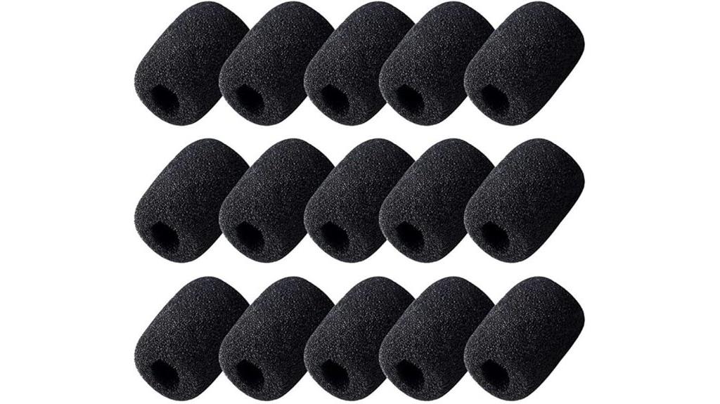 black foam microphone windscreens