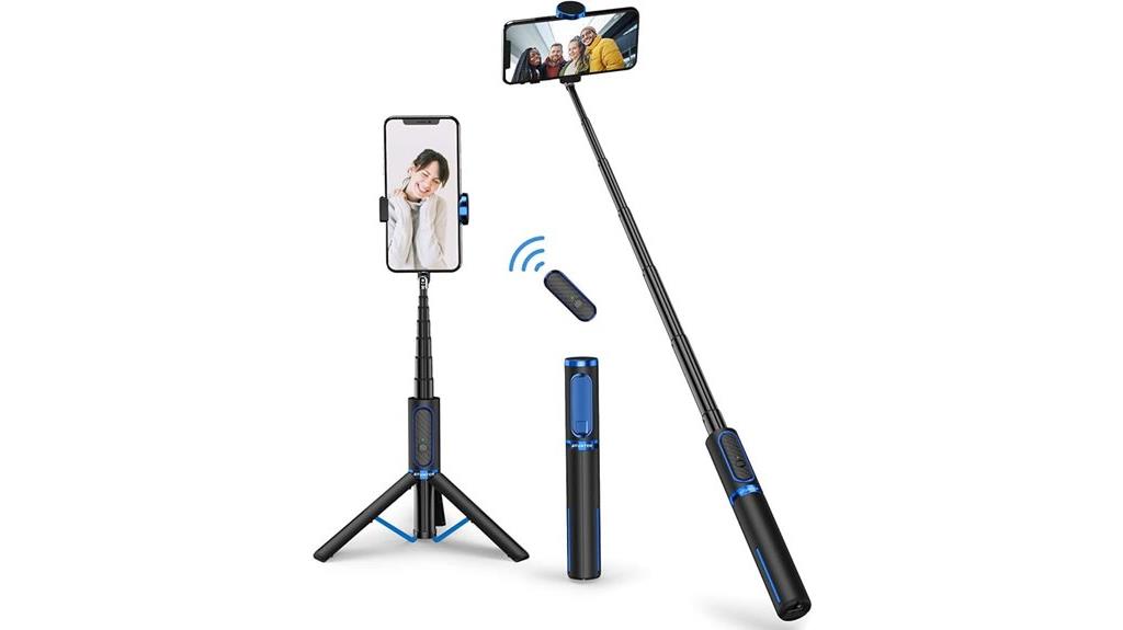 bluetooth selfie stick tripod