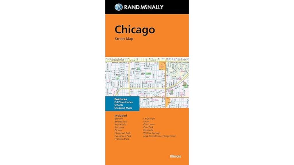 chicago street map fold
