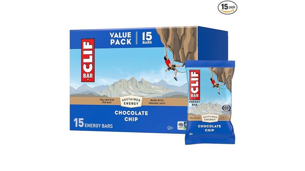 chocolate chip protein bar pack