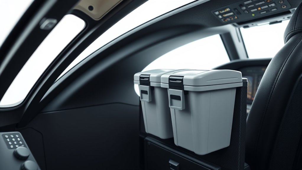 cockpit trash container factors